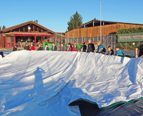 Erster Hallenaufbau 4. - 6. Oktober 2017